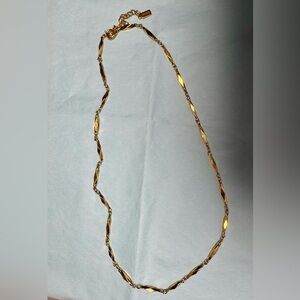 Vintage Nikken Magnetic Therapy Necklace Gold Electroplated Diamond Cut Links